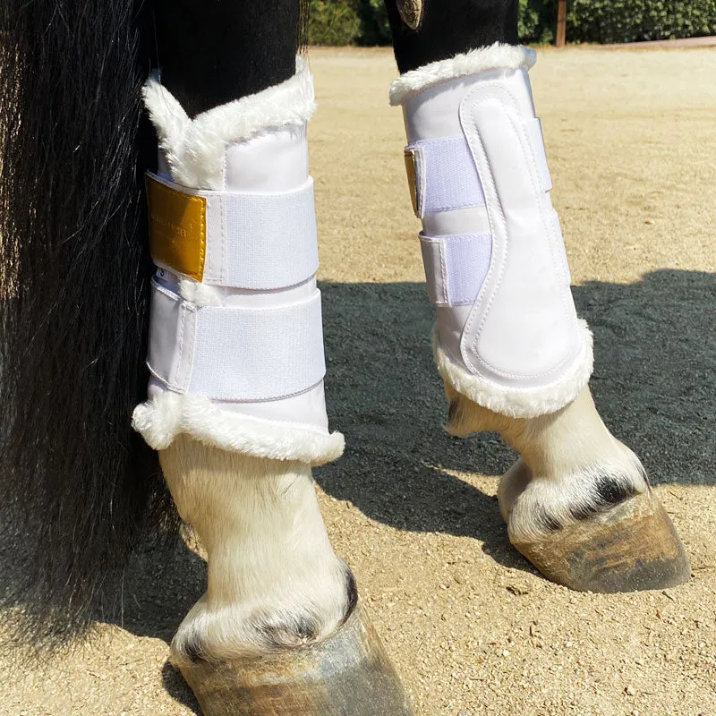 Amboise Brushing Dressage Boots White