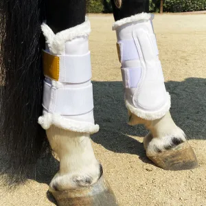 Amboise Brushing Dressage Boots White
