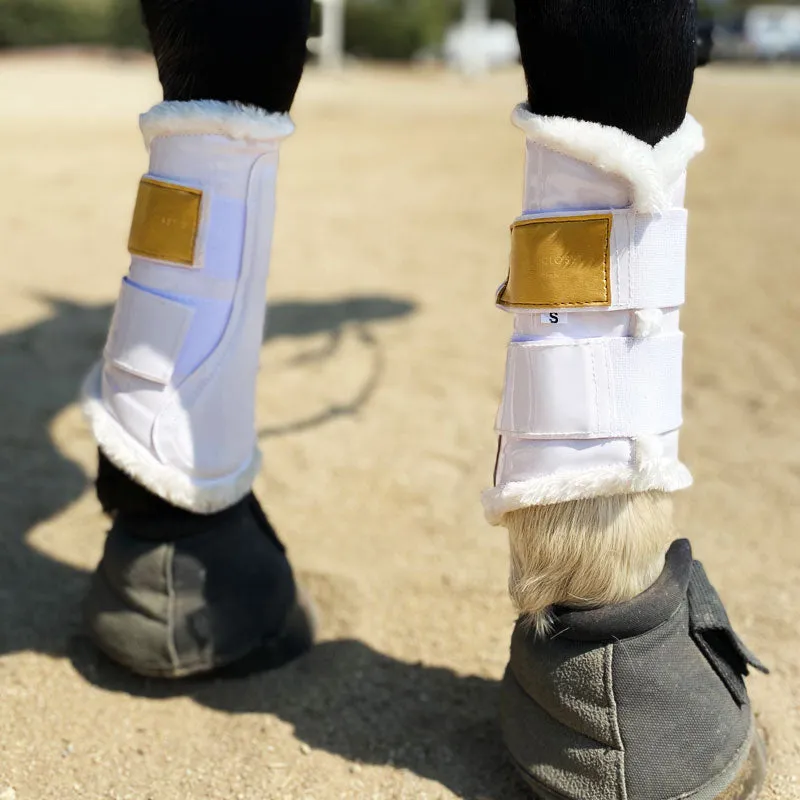 Amboise Brushing Dressage Boots White