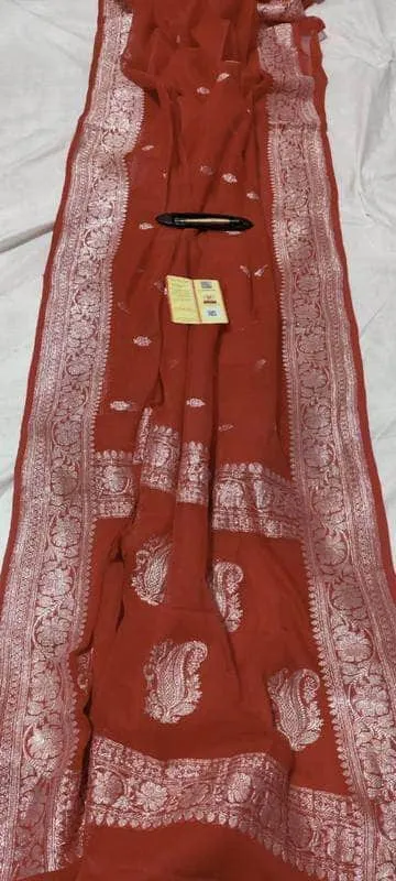 Banarasi Khaddi Chiffon Georgette Silk Saree