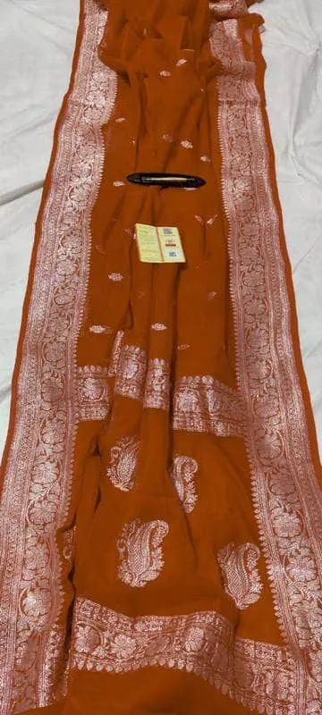Banarasi Khaddi Chiffon Georgette Silk Saree