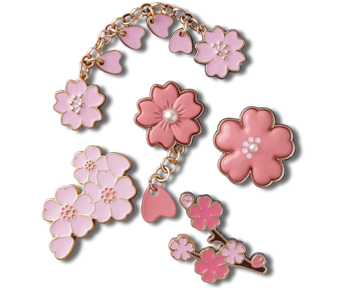 Blooming Cherry Blossom 5 Pk Jibbitz Charms