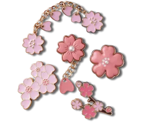 Blooming Cherry Blossom 5 Pk Jibbitz Charms
