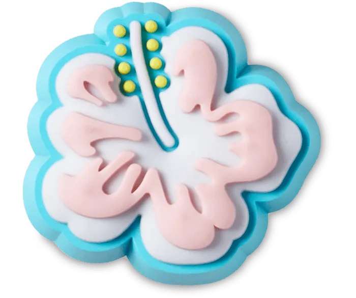 Blue Hibiscus Jibbitz Charm