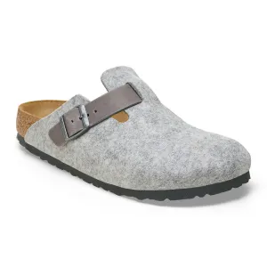 Boston - Light gray felt leather||Boston - Feutre et cuir gris pâle
