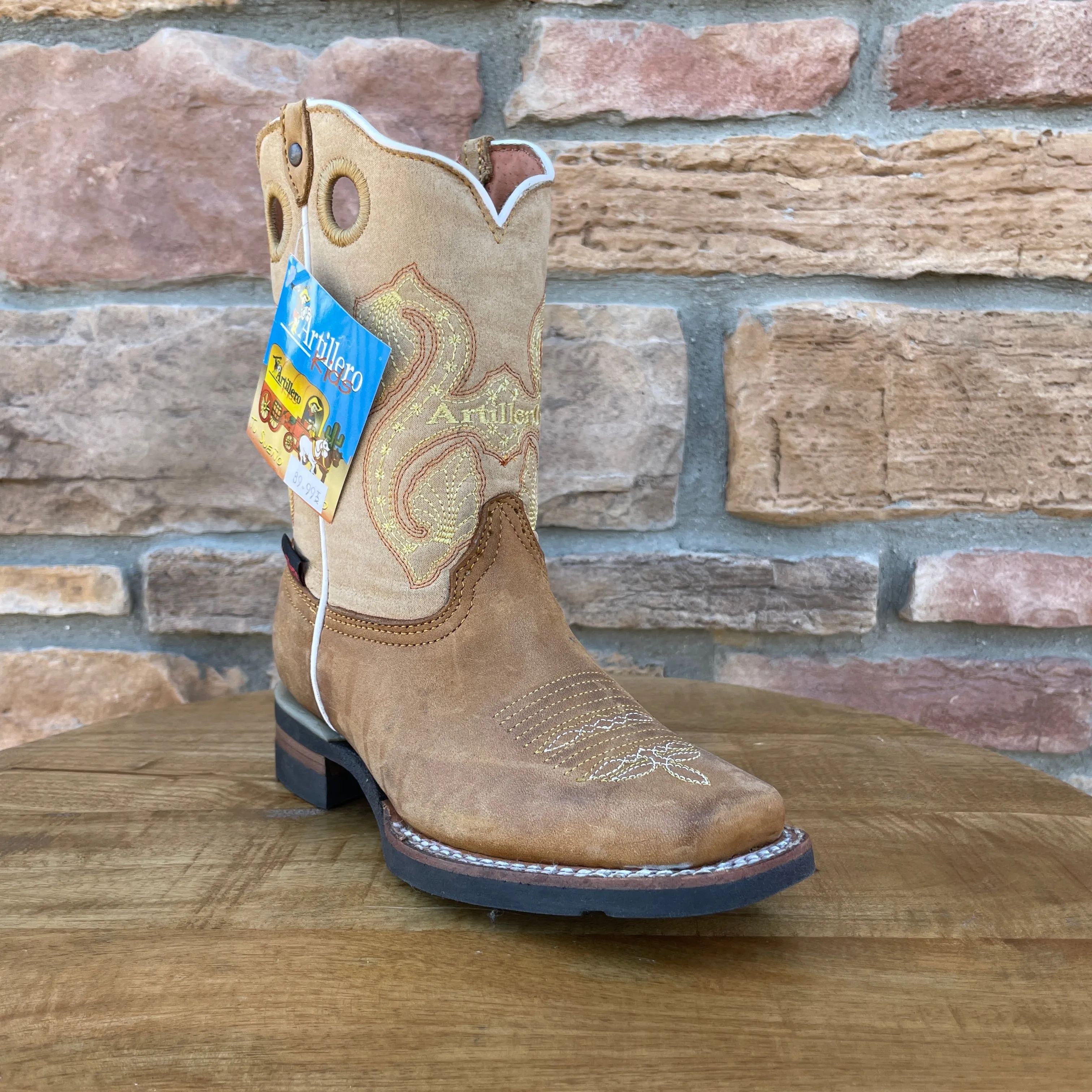 Boy’s Artillero Tan Boots