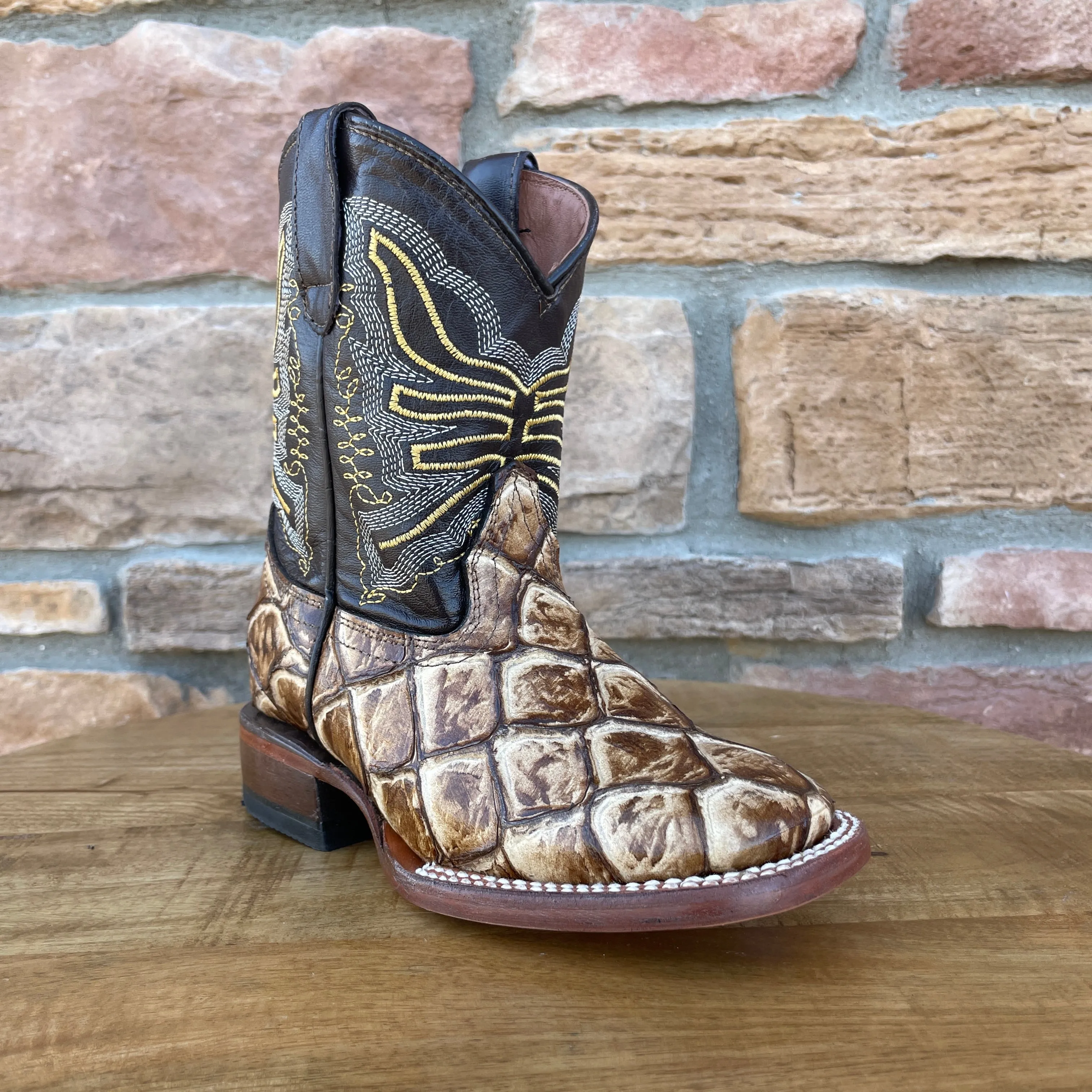 Boy’s Tanner Mark Orynx Fish Print Boots