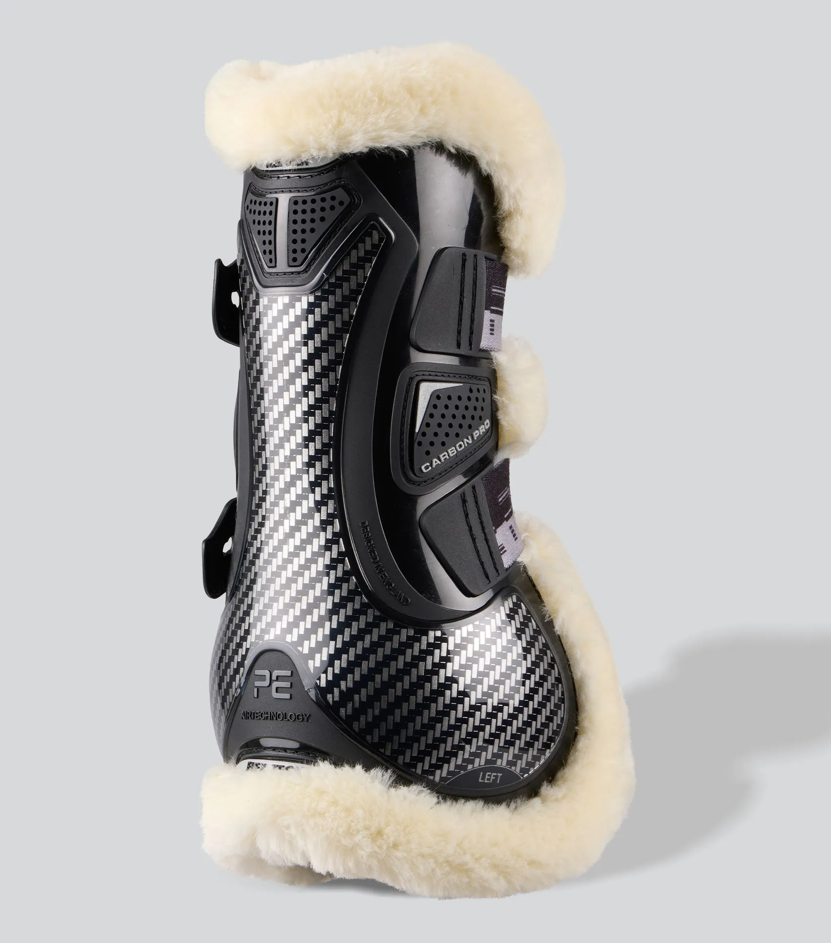 Carbon Pro Techno Wool Tendon Boots Black