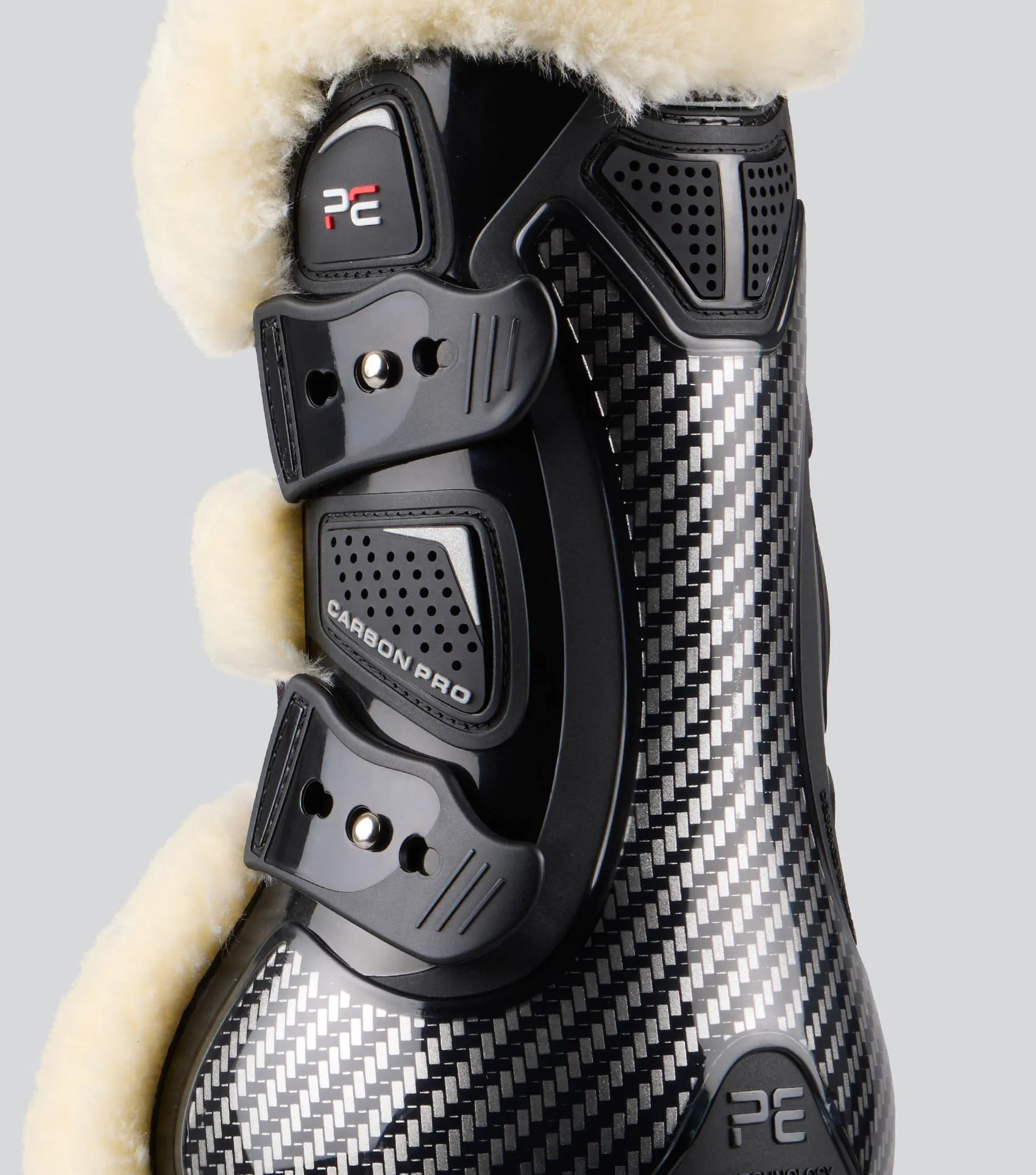 Carbon Pro Techno Wool Tendon Boots Black