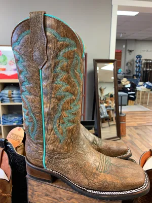 Corral Ladies Embroidery Wide Square Toe L5722