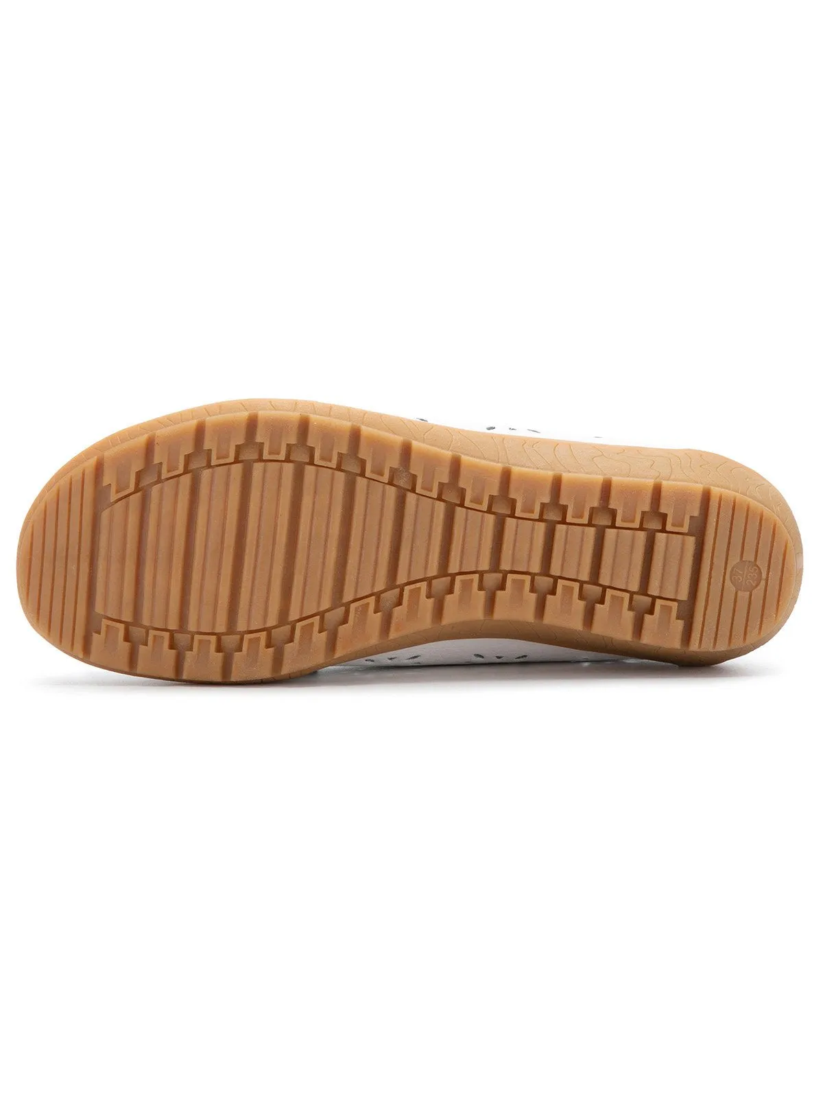 Cowhide Hollow Casual Flat Shoes
