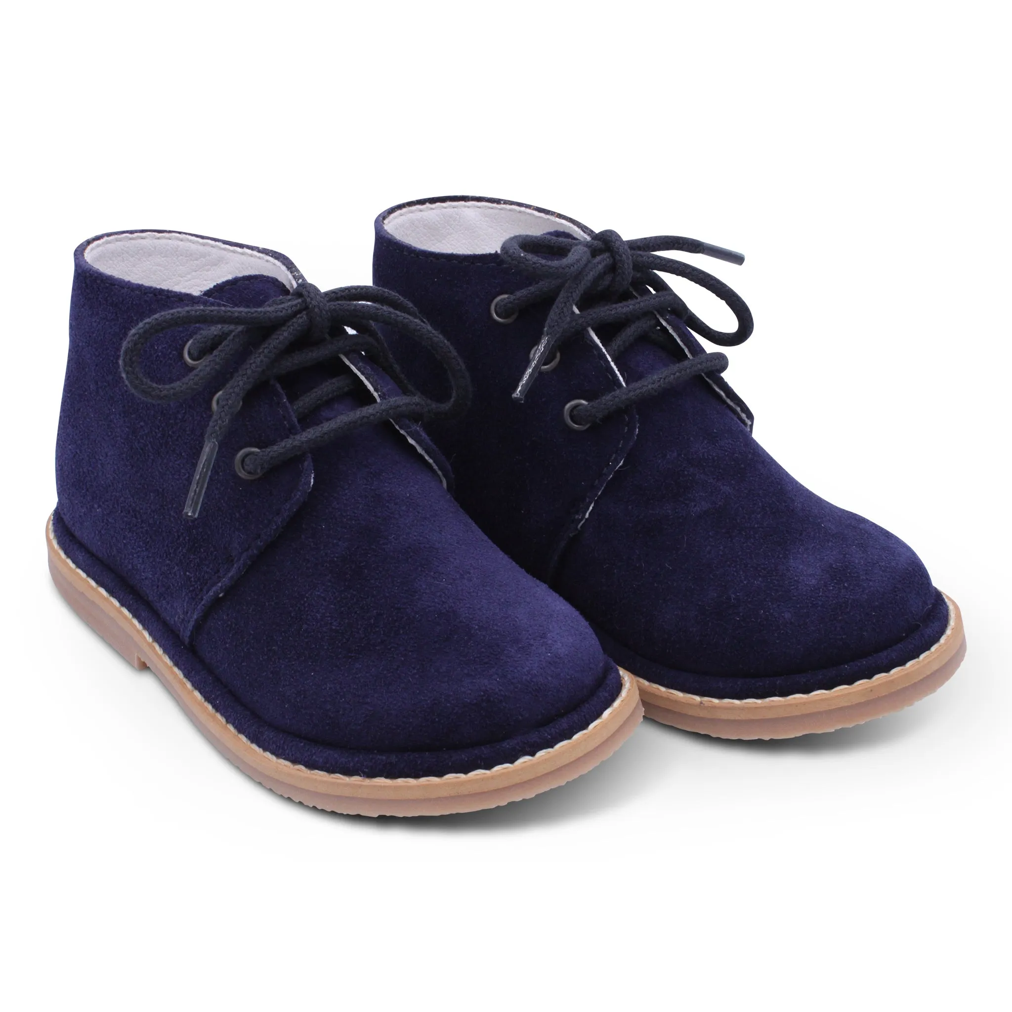 'Cristiano' Boys Navy Suede Desert Boots