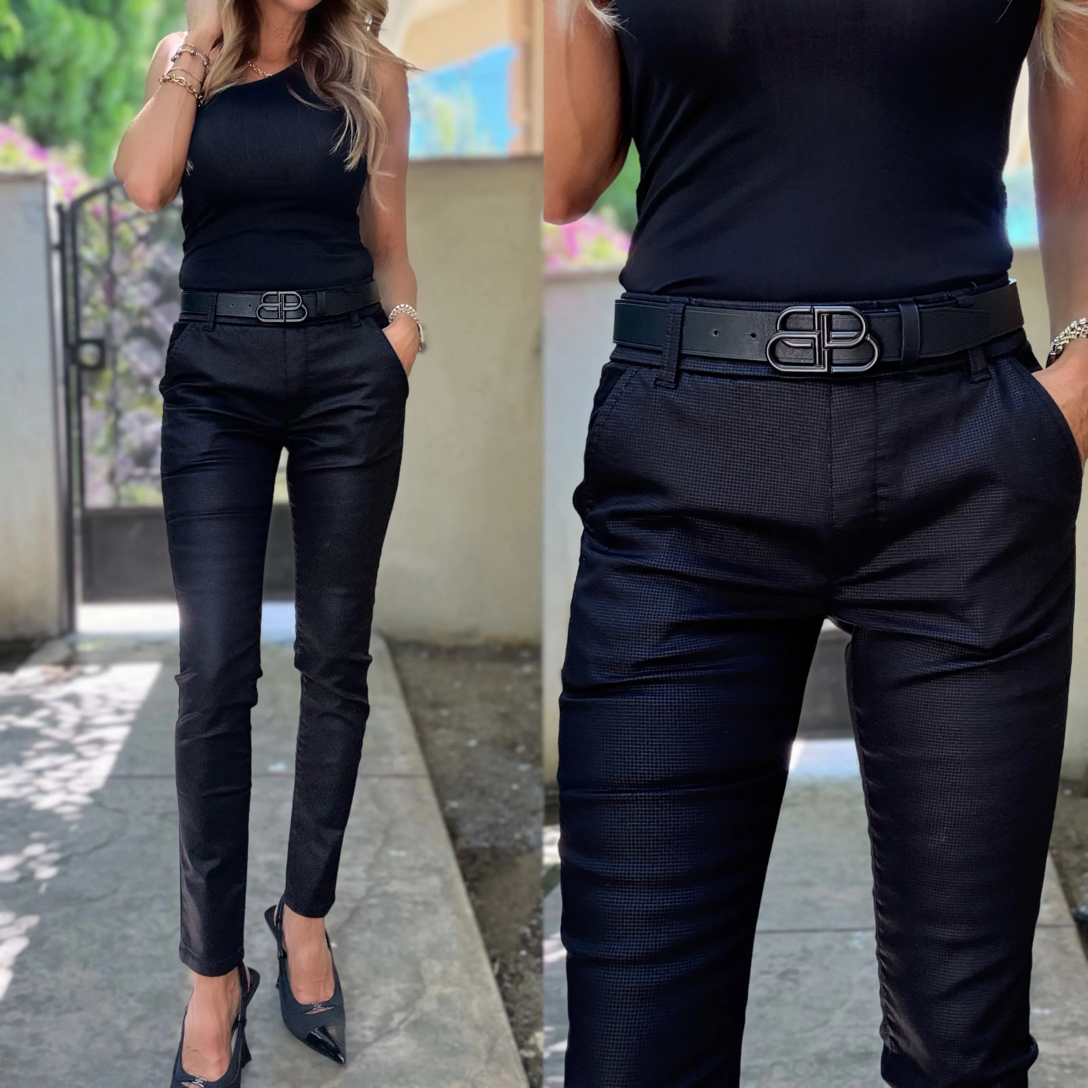 Dafna Black Check