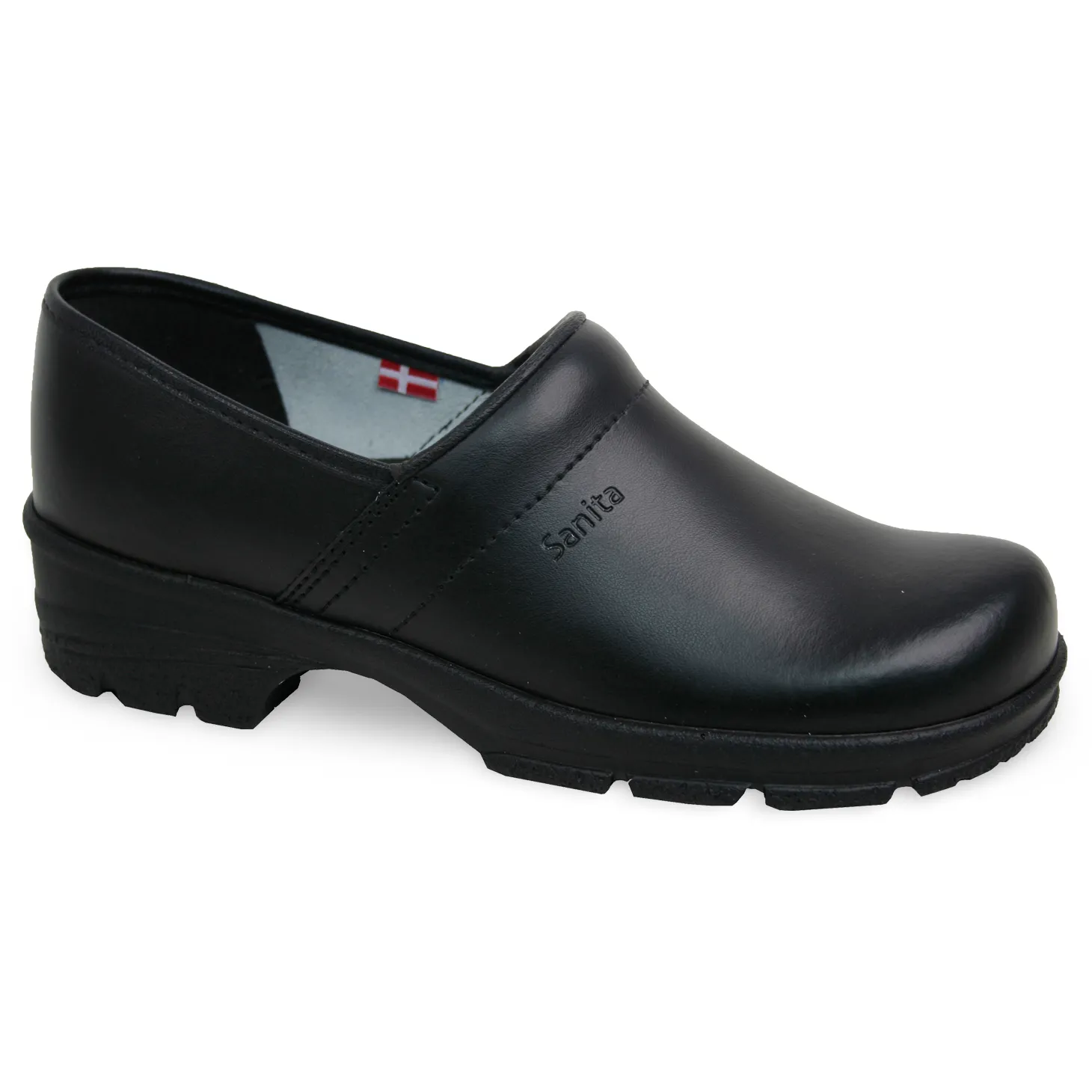 David PU Men's Safety Clog in Black