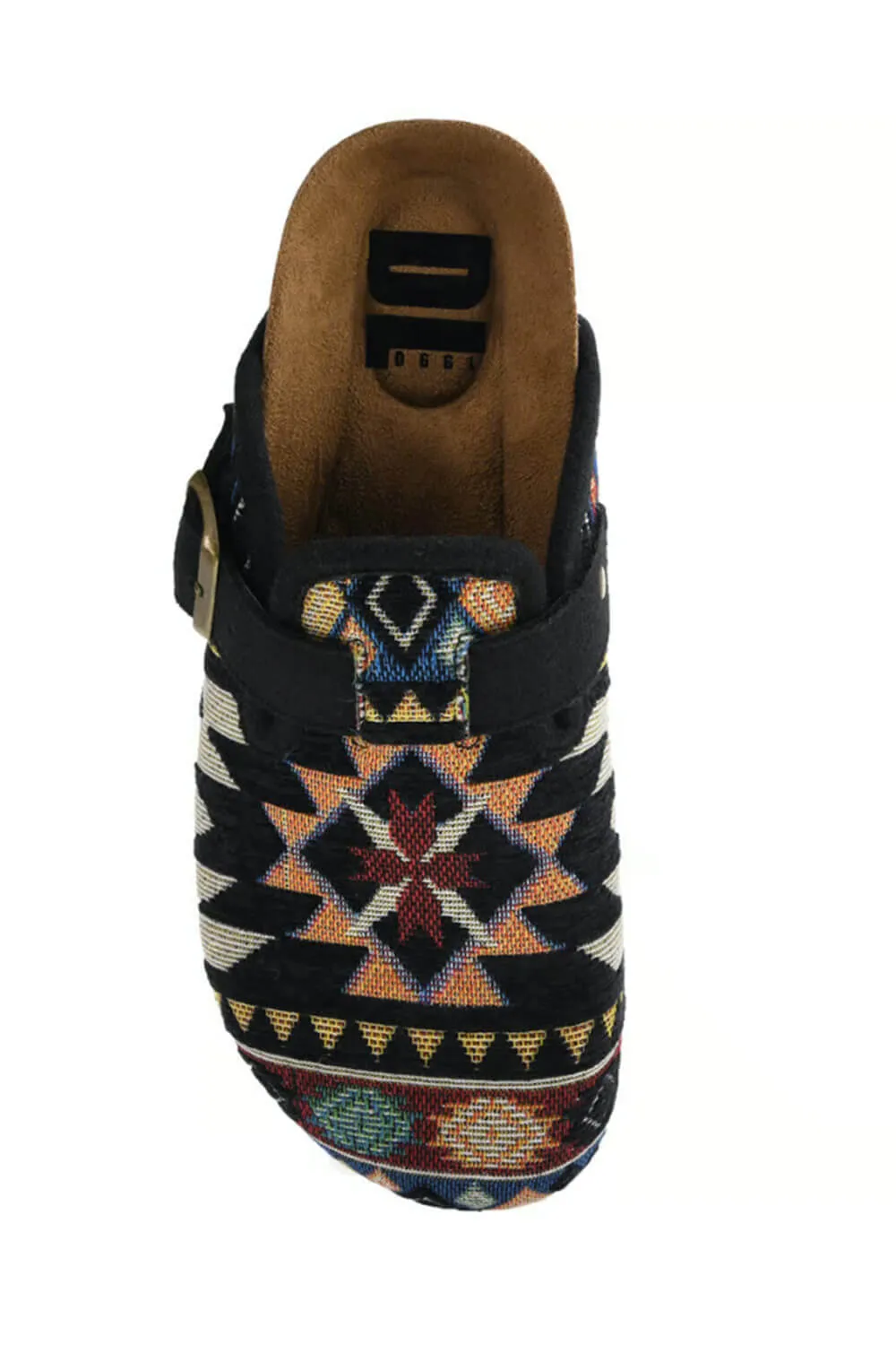 Dirty Laundry Magnolias Printed Platform Clogs for Women in Black Multi | MAGNOLIAS-BLACK MULTI