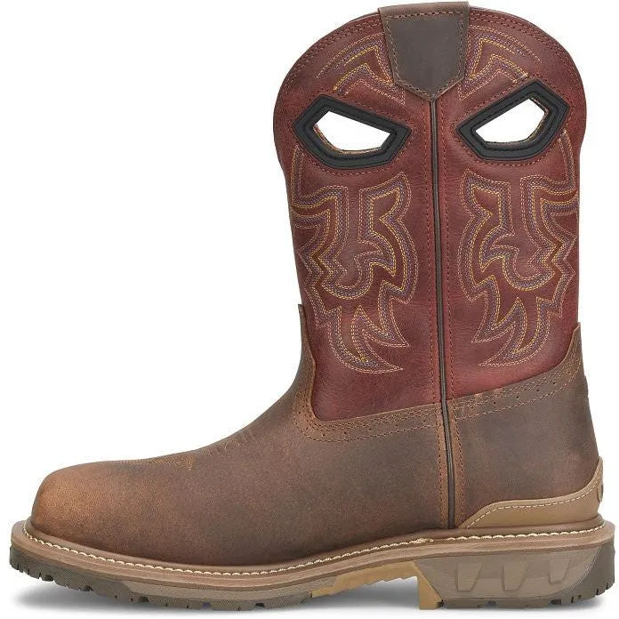 Double H Men's Brock 11" Composite Western Roper Work Boot -Brown- PH5009