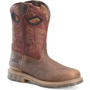Double H Men's Brock 11" Composite Western Roper Work Boot -Brown- PH5009