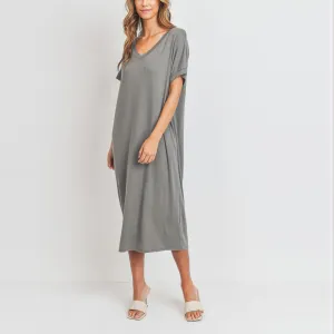 Easy Breezy Dolman Midi Dress