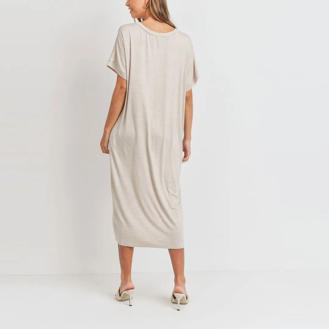 Easy Breezy Dolman Midi Dress