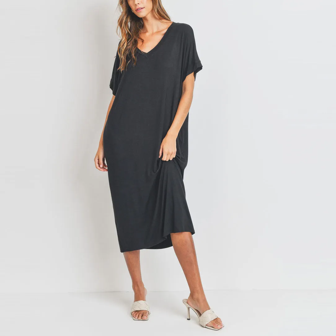 Easy Breezy Dolman Midi Dress