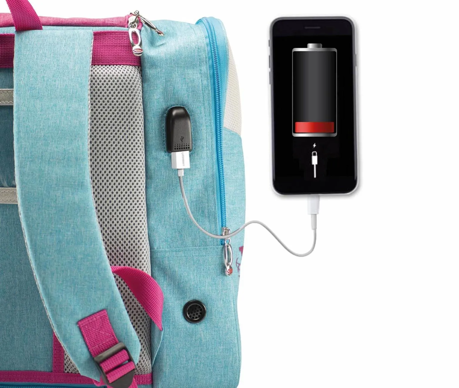 Edea Libra Ice Skate Bag - Sky Blue/Pink