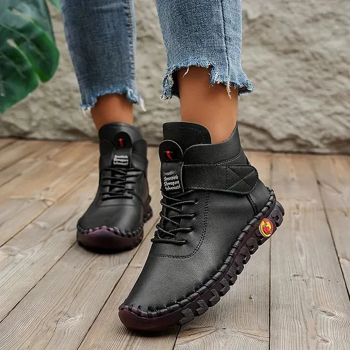 Elias Beige Hiking Boots