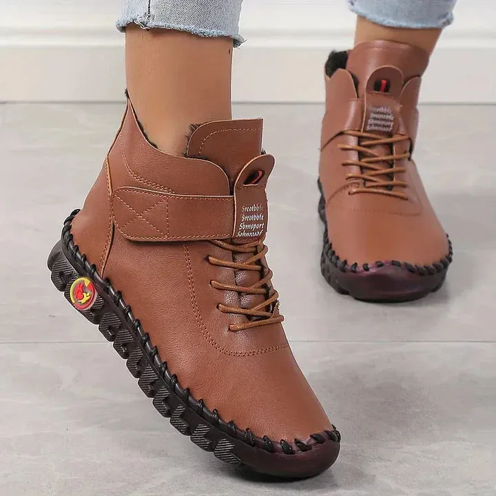 Elias Beige Hiking Boots