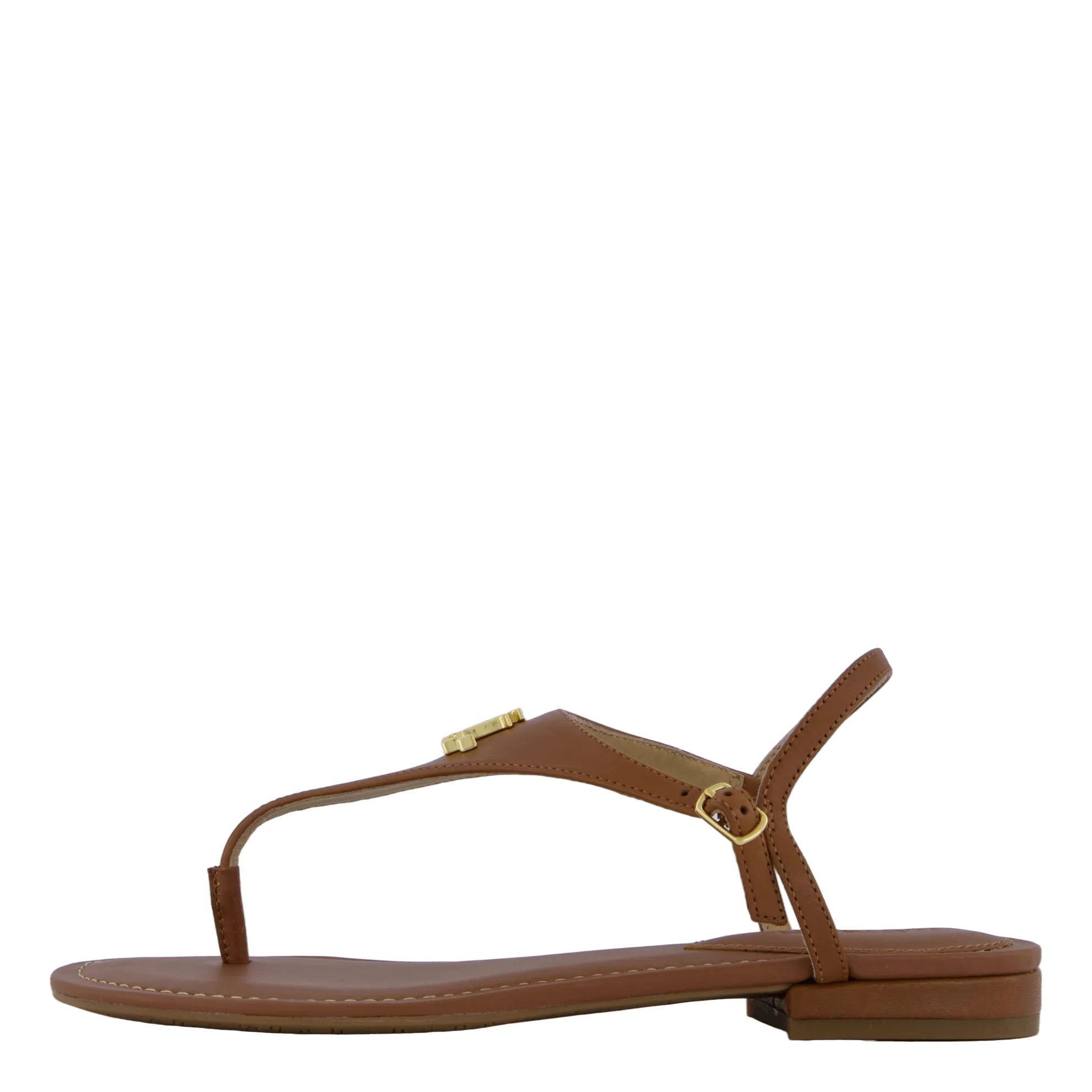 Ellington Burnished Leather Sandal Deep Saddle Tan