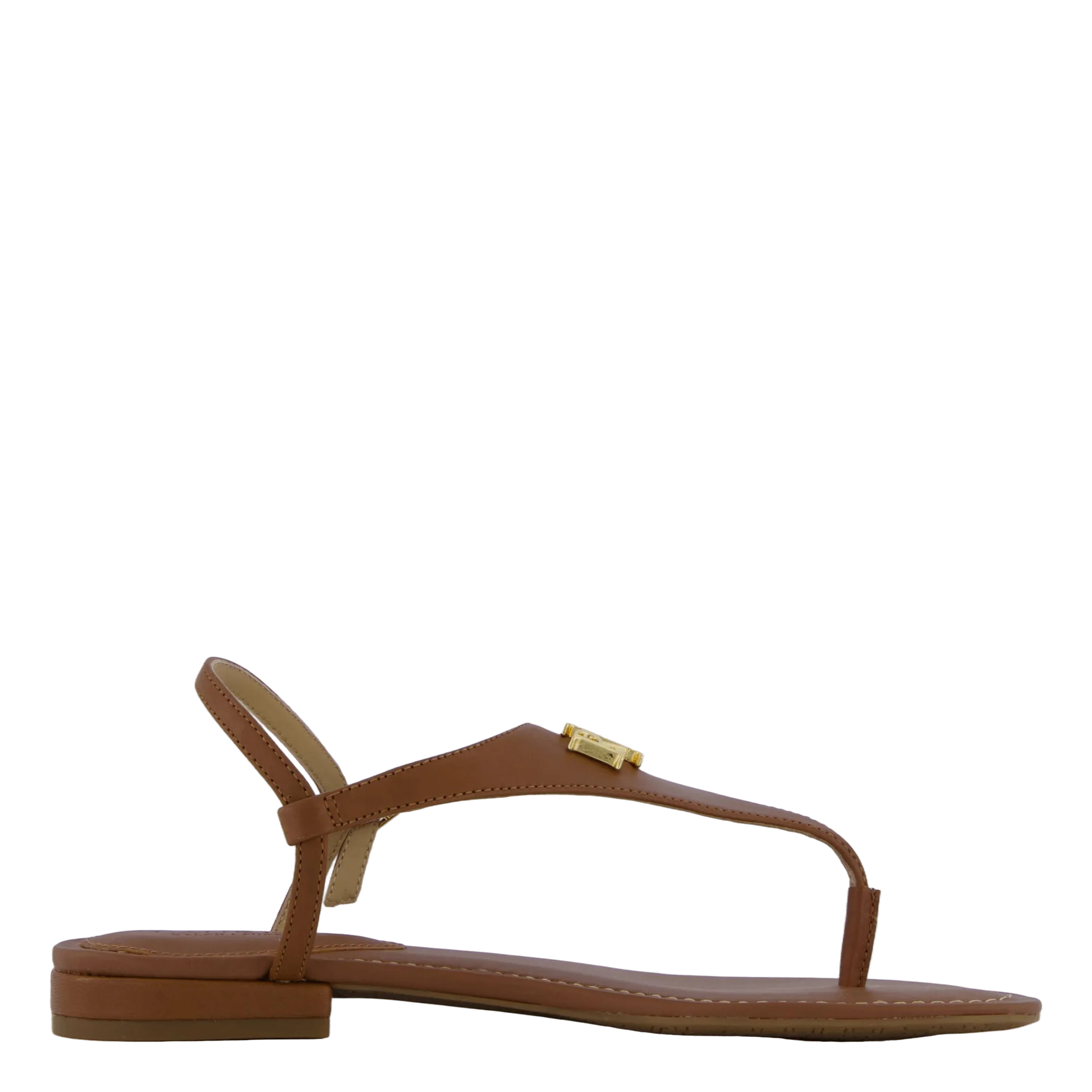 Ellington Burnished Leather Sandal Deep Saddle Tan