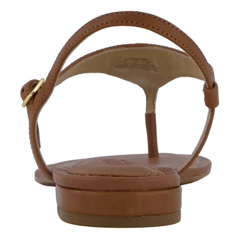 Ellington Burnished Leather Sandal Deep Saddle Tan
