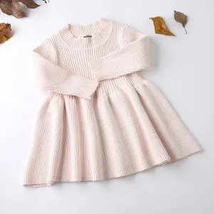 Ensley Knitted Dress Sweet Ivory