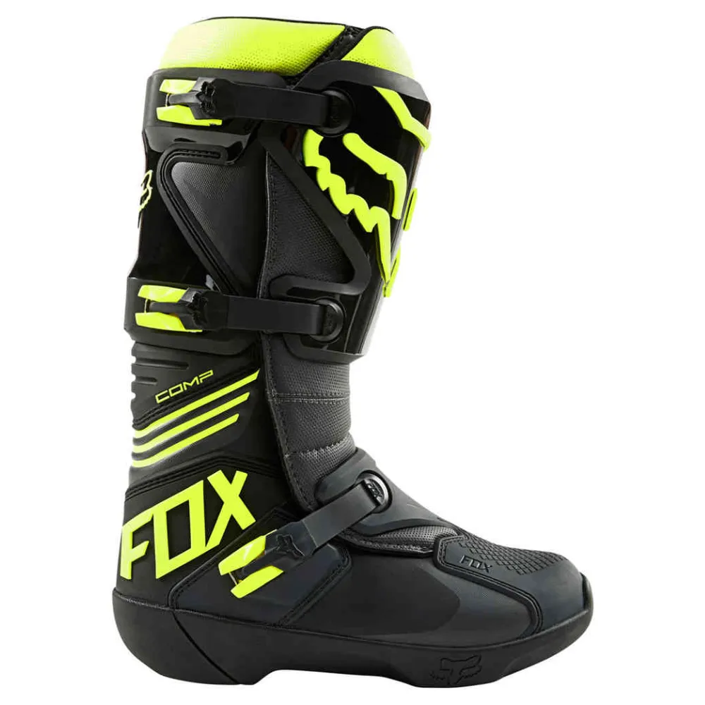 Fox Comp Black/Yellow Boots
