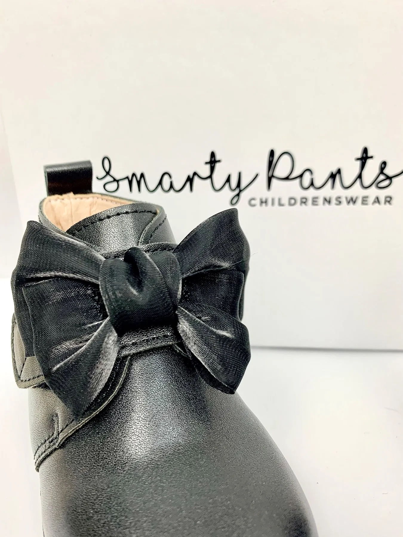 Girls ‘Layla’ Ankle Boots with Bow - 2 Colours