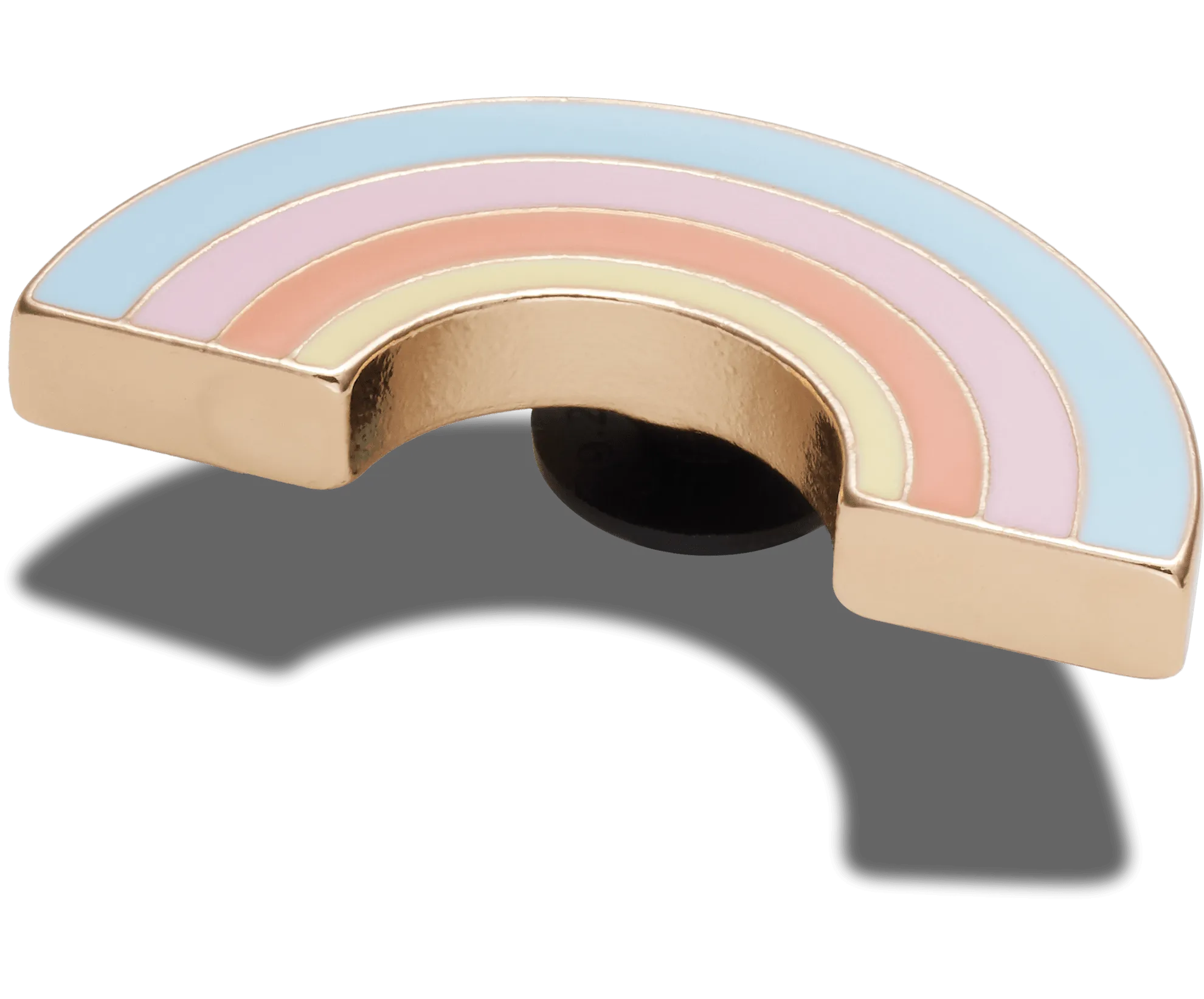 Golden Pastel Rainbow Jibbitz Charm