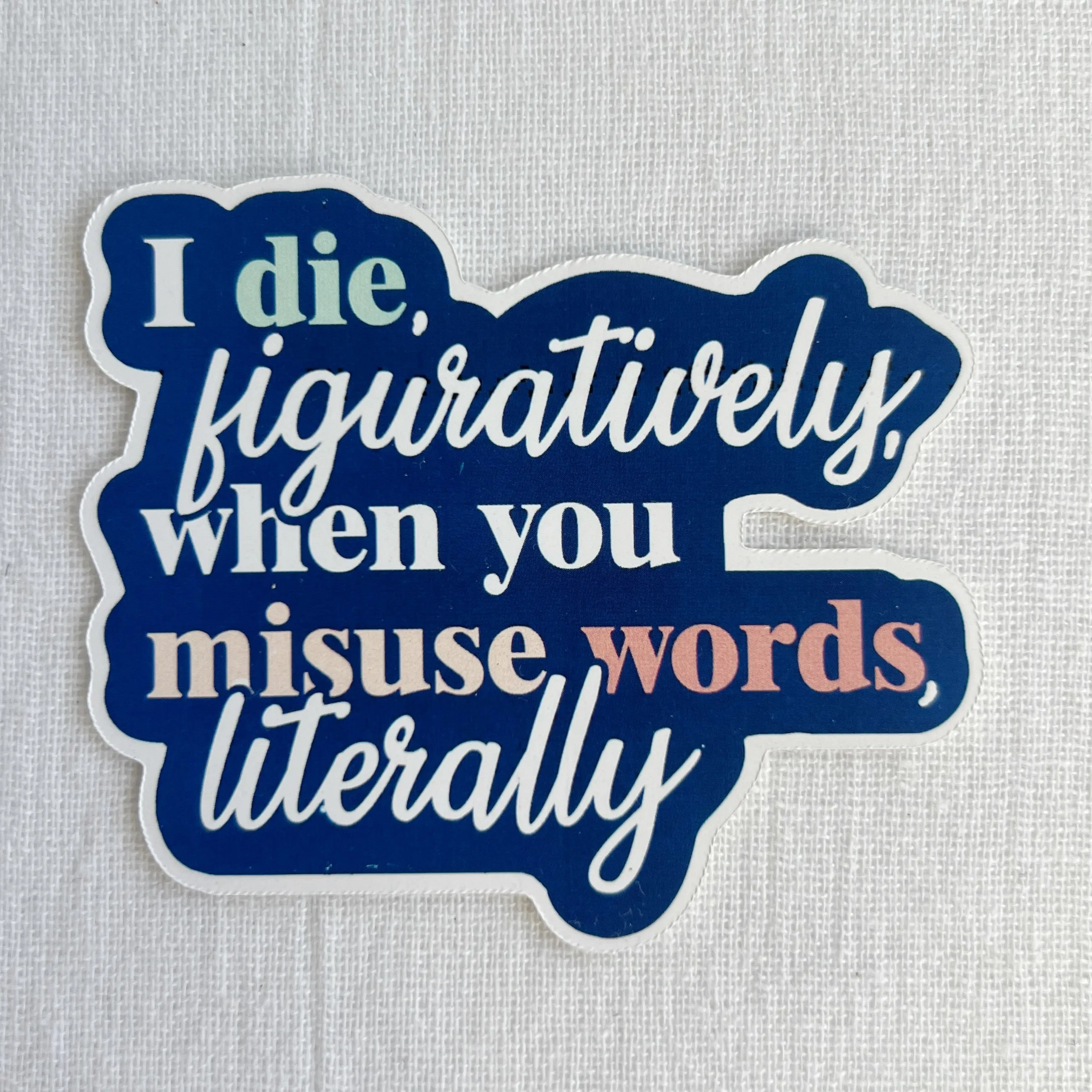 Grammar Stickers - Literally