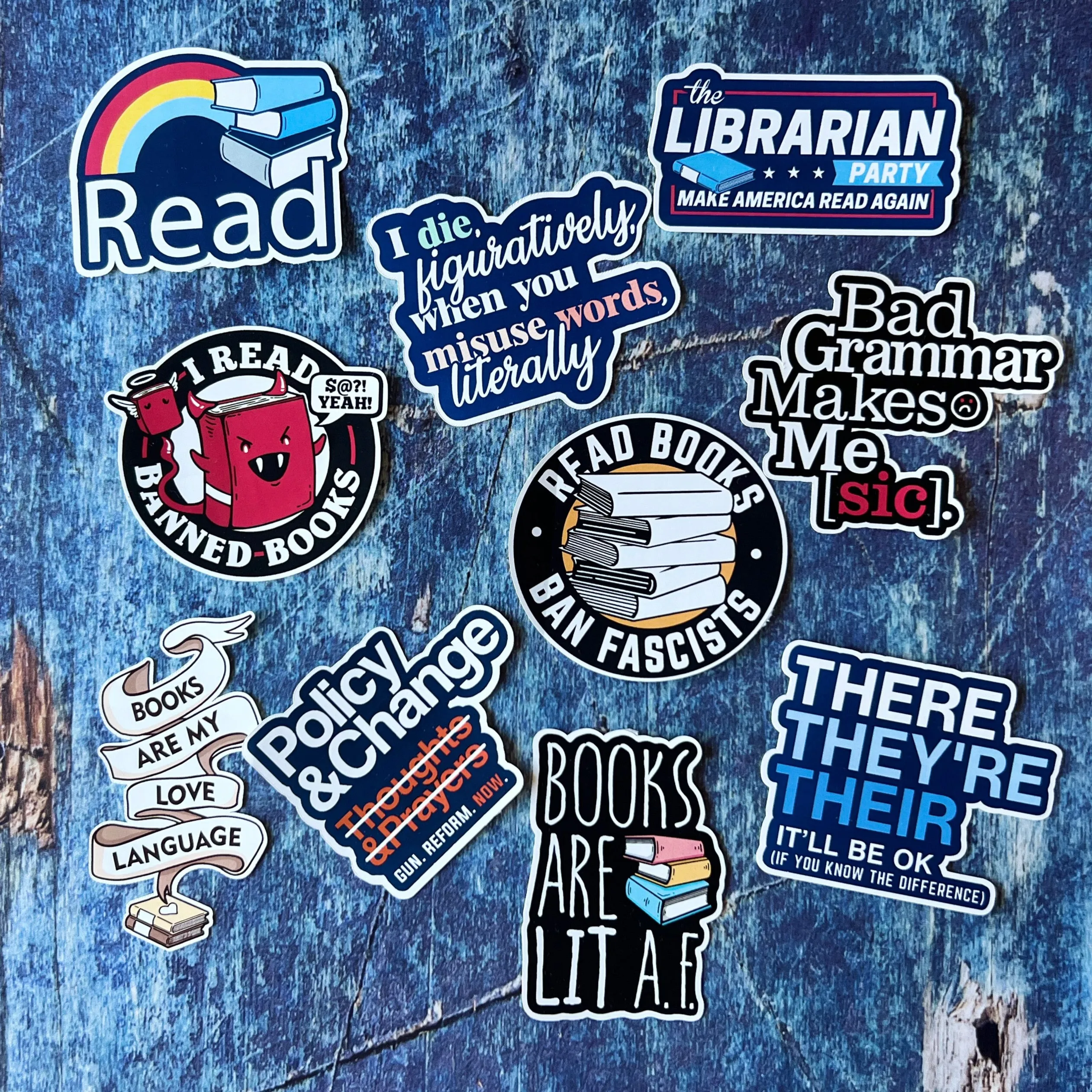 Grammar Stickers - Literally