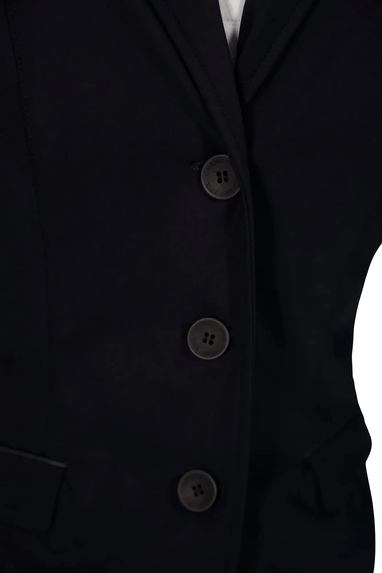 Grand Prix Saltare Dolce 3 Button Riding Show Jacket, Black