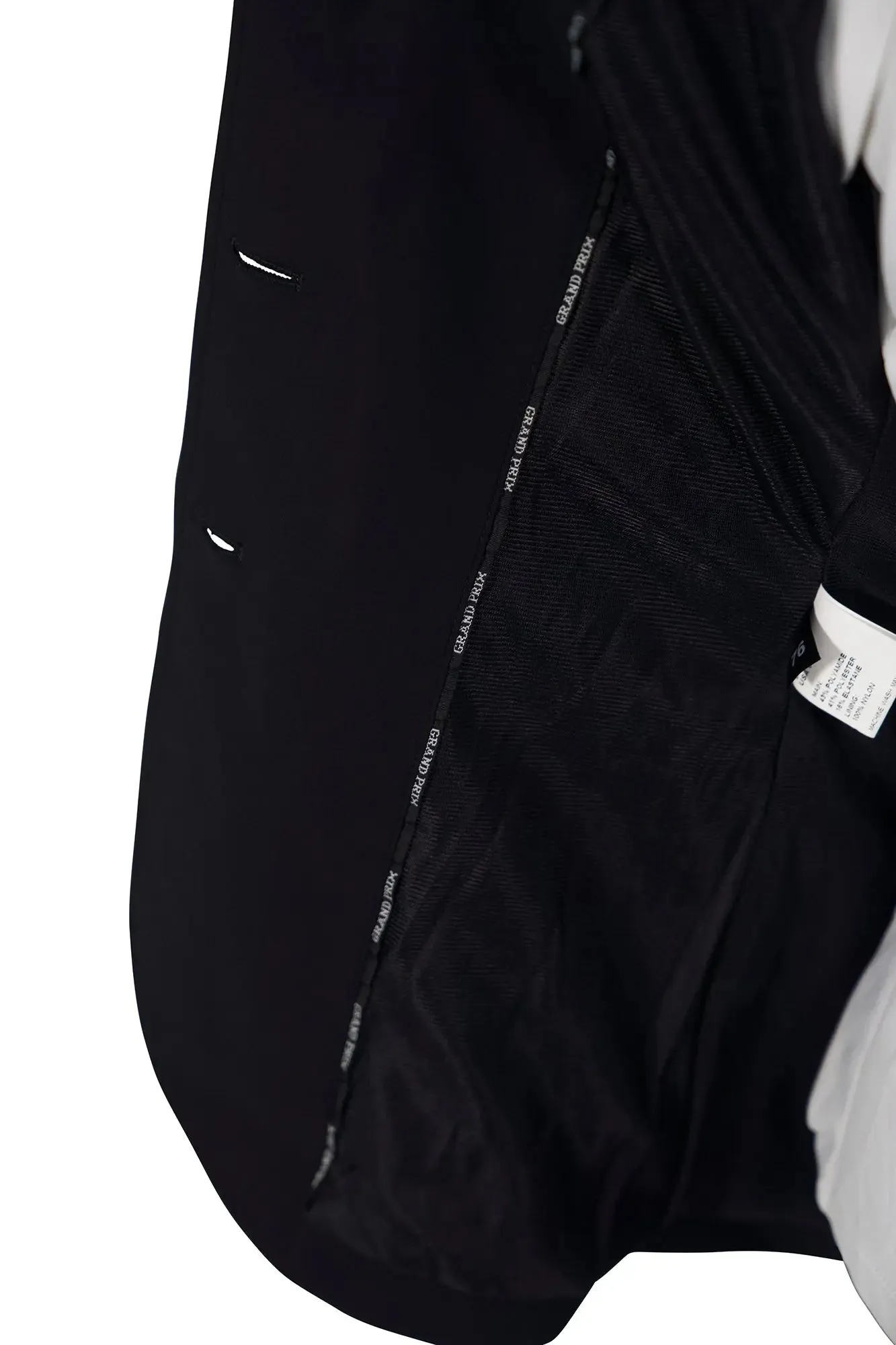 Grand Prix Saltare Dolce 3 Button Riding Show Jacket, Black
