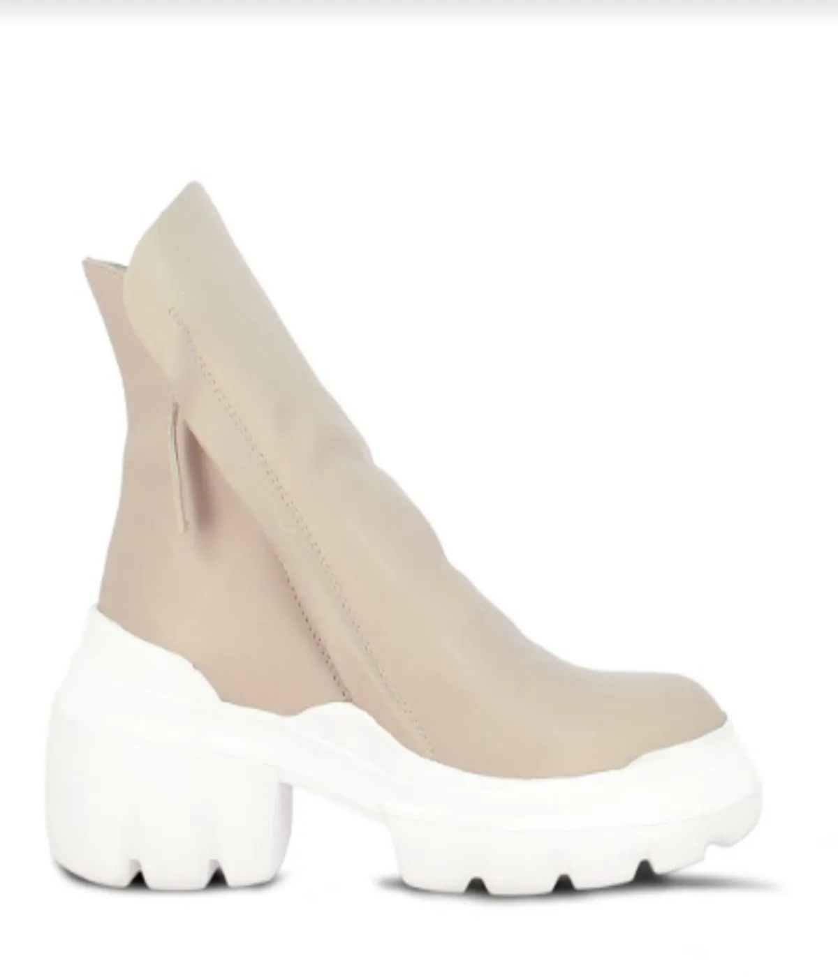 Hayden Leather Boots - Grey