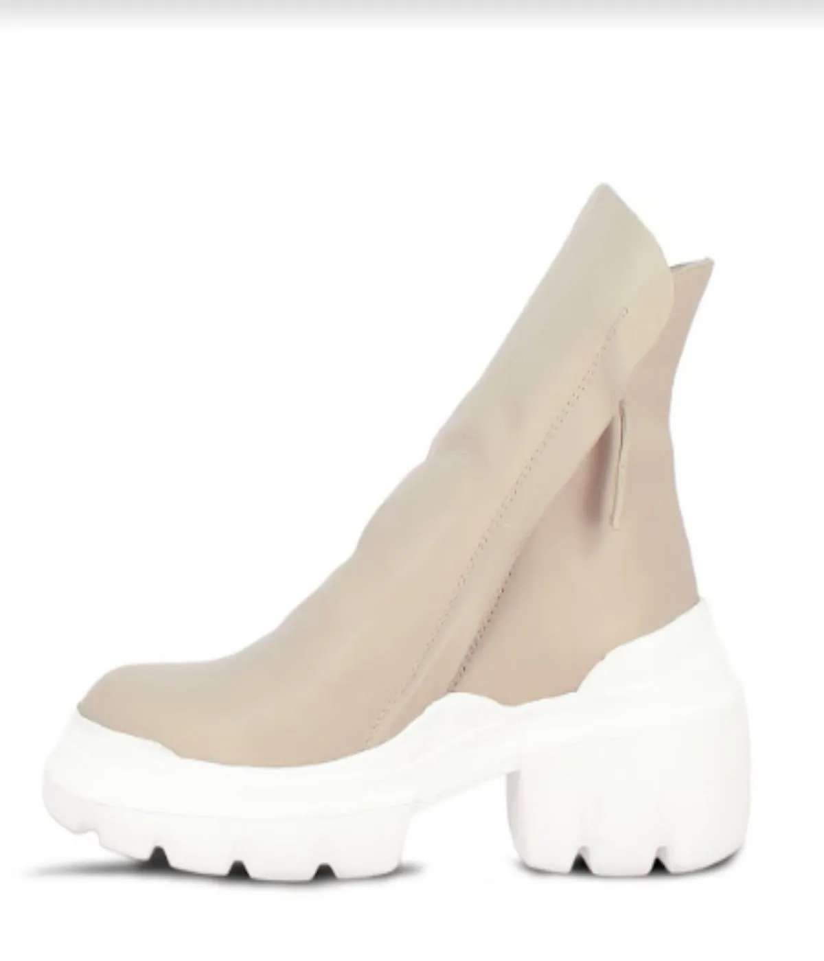 Hayden Leather Boots - Grey