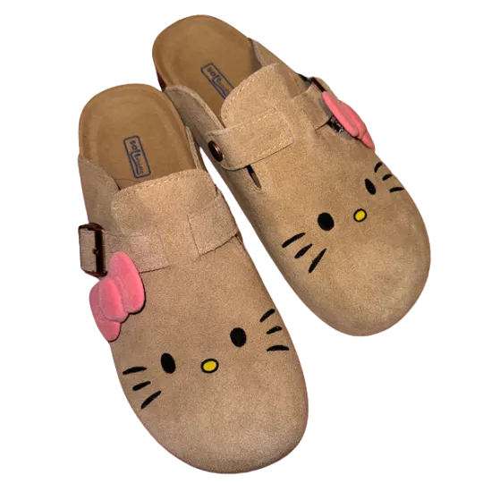 Hello Kitty Suede Clogs