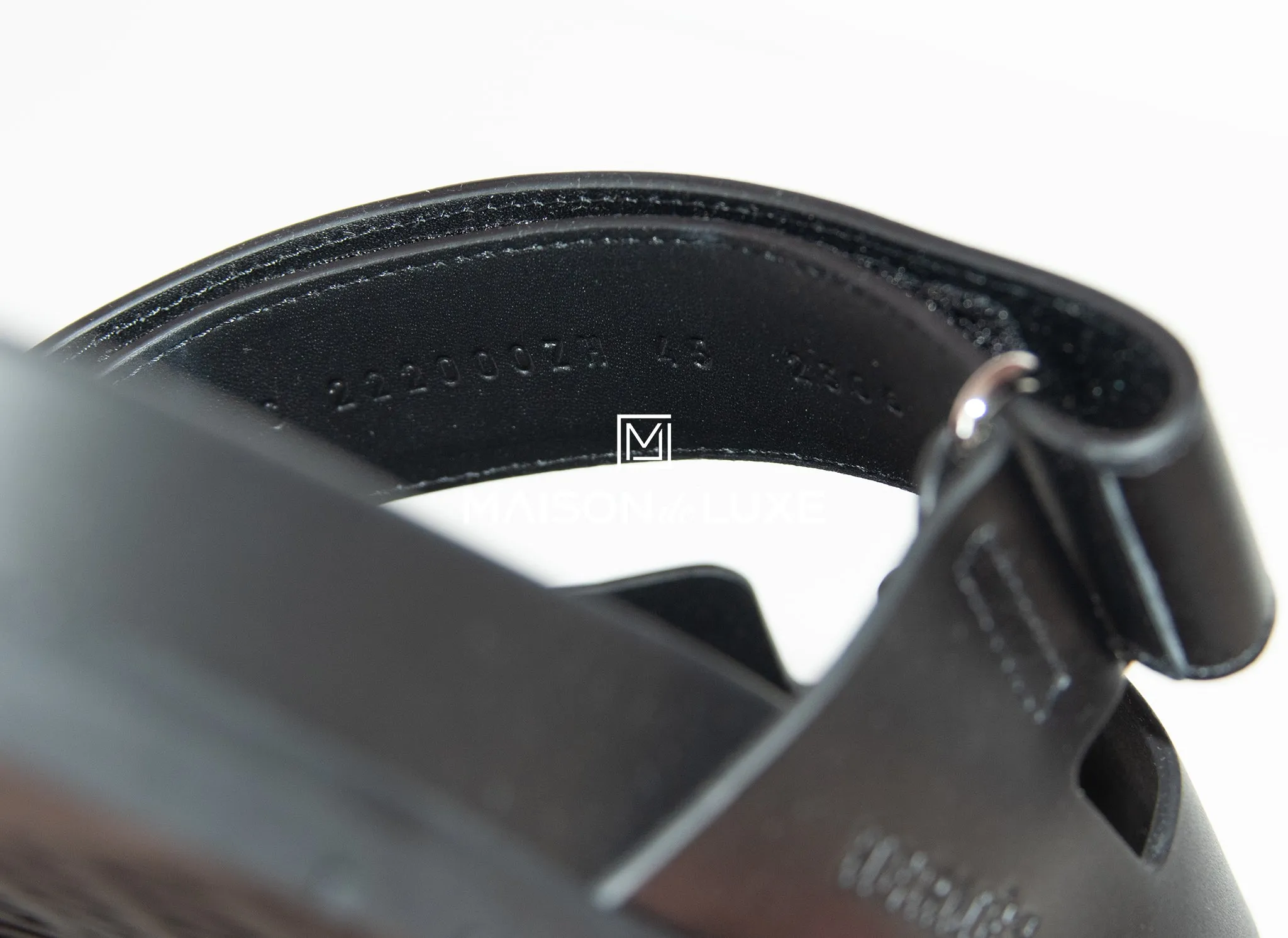 Hermes Men's Black Chypre Sandal 45