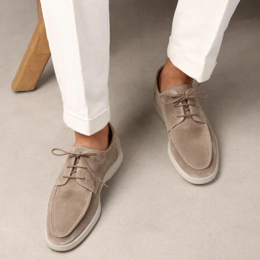 Herren-Leder-Loafers mit Schnürung - Luxuriös und Frühlingsfrisch 2025 - Diederik