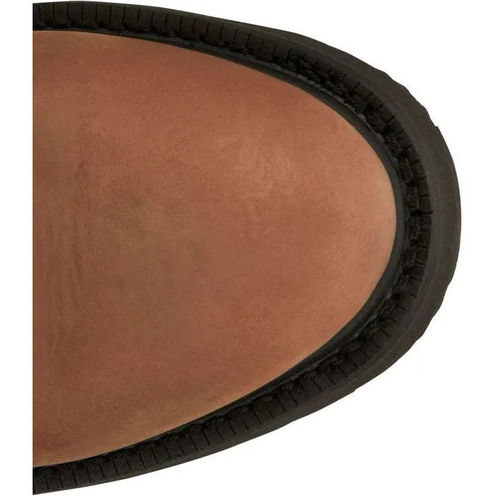 Justin Men's Livestock 8" WP Lace Up Western Work Boot -Brown- OW604
