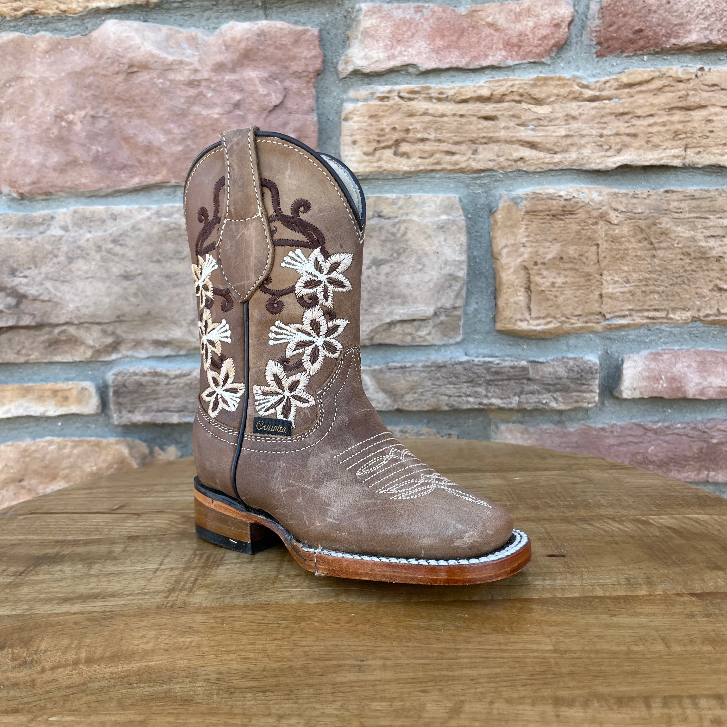 kameelah Floral Design Girl Boots