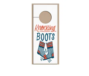 Knocking Boots Door Card