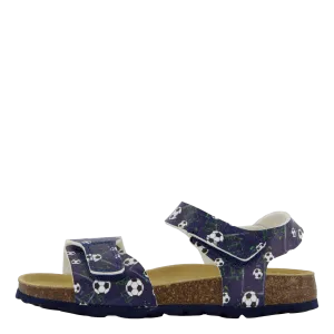 Korkis Sandal Back-strap Blue/multi