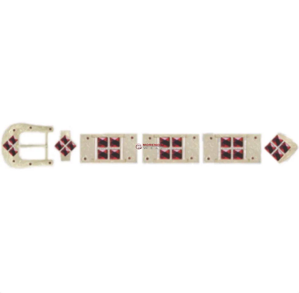 Los Altos Gold Buckle Set With 4 Stones