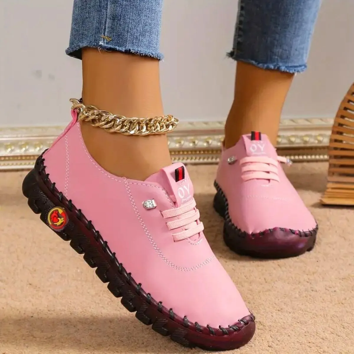 Maya | Anti-slip orthopedic leather shoes