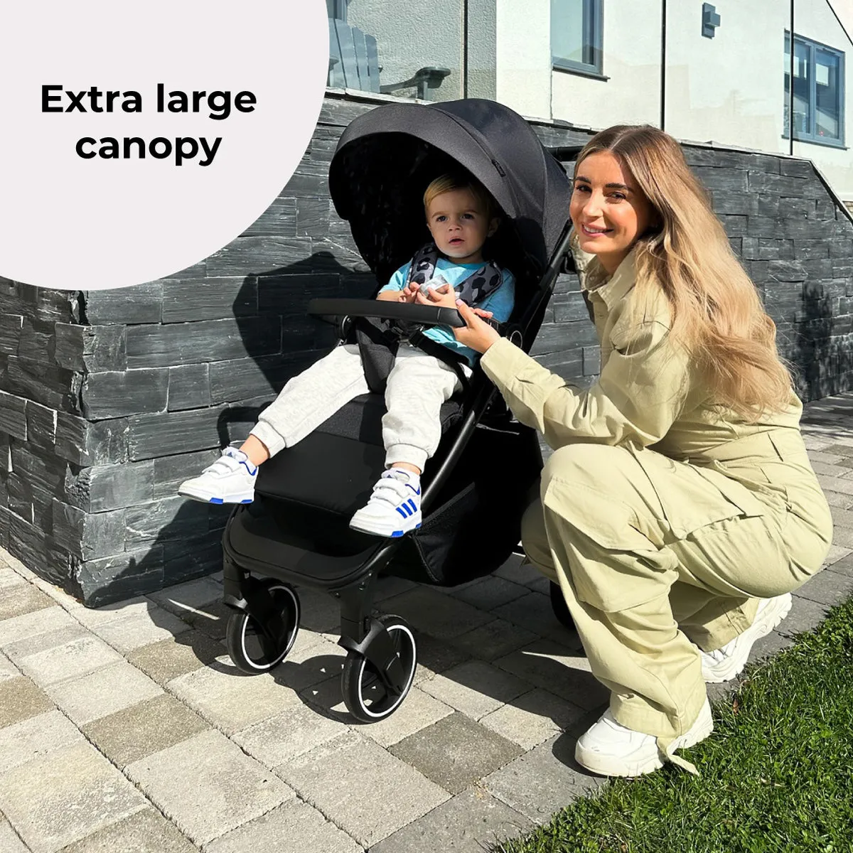MB160 Plus Pushchair - Black Leopard